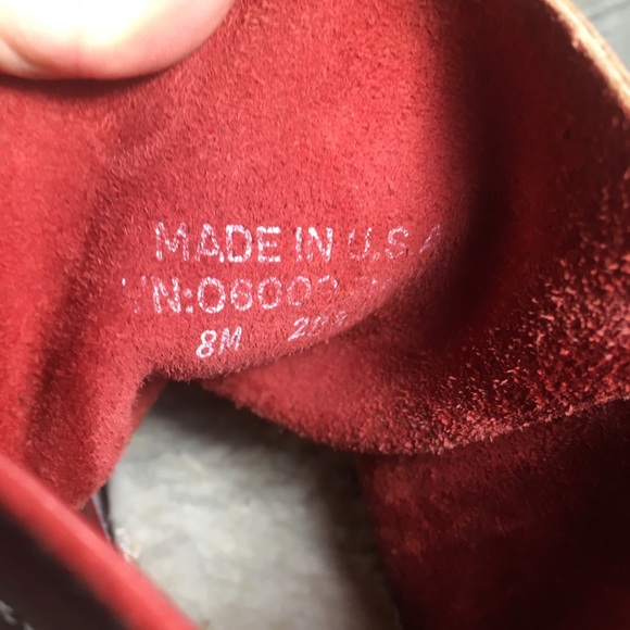 L.L. Bean Womens Red Leather Rain Duck Rubber Sherpa Lined Boots Made in USA 8 - Picture 10 of 11